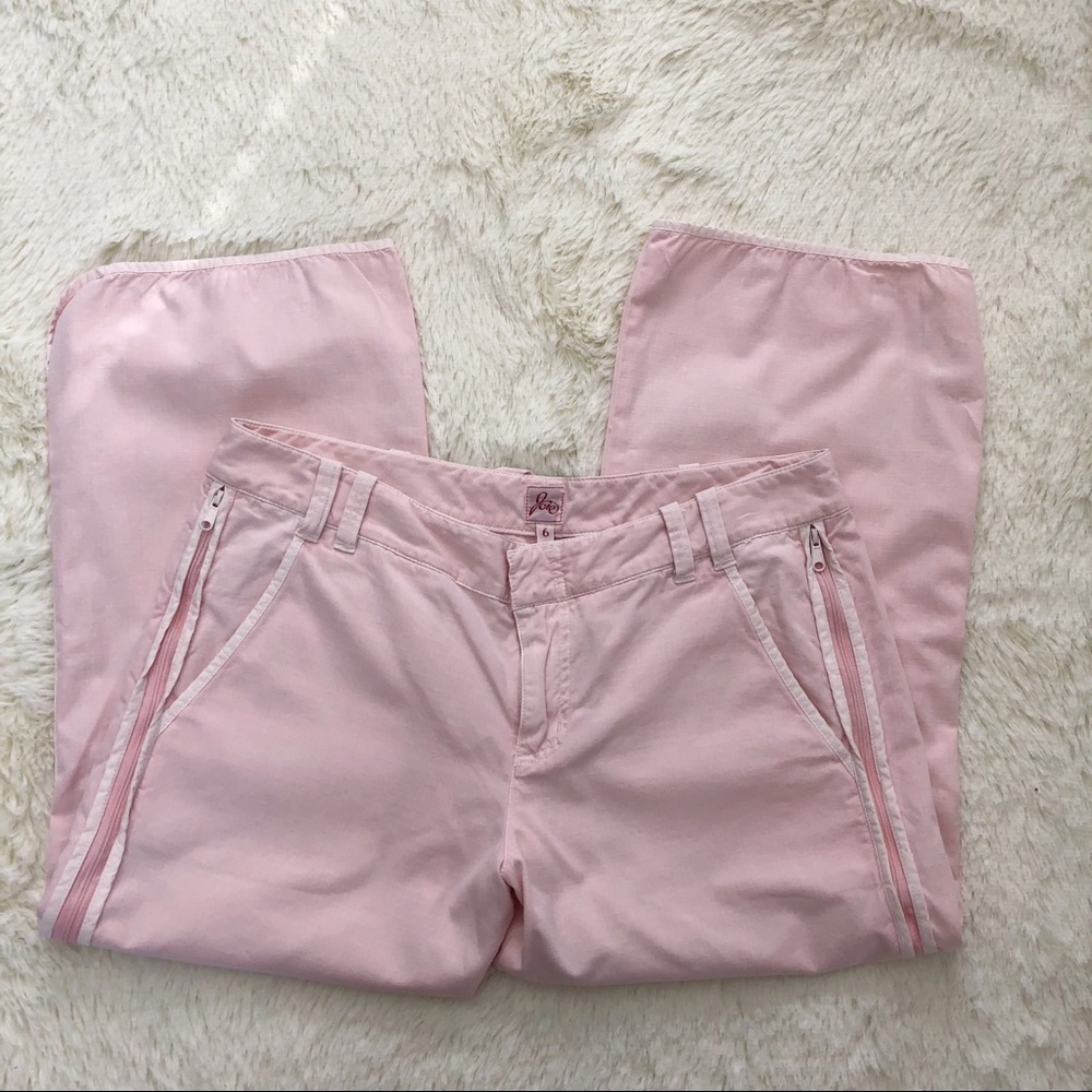 Joie pink lightweight athletic style capris 6